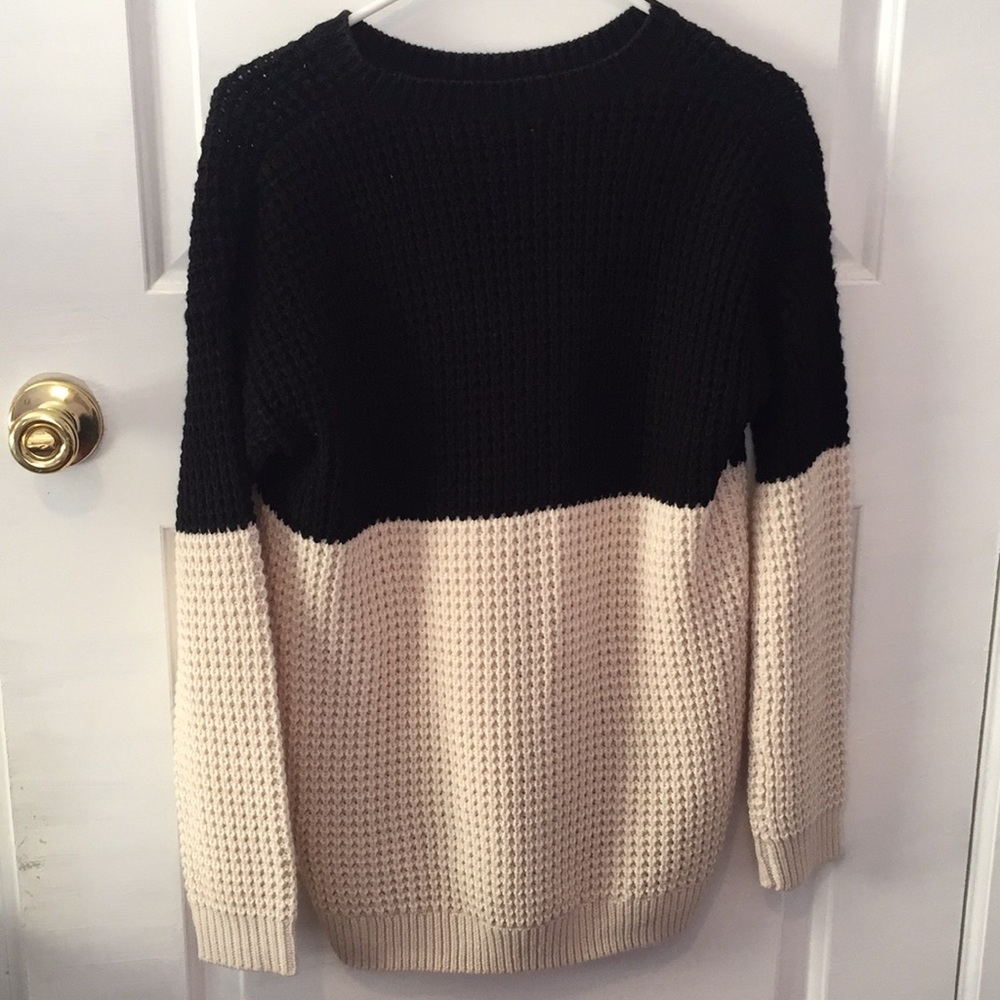Large knitted sweater